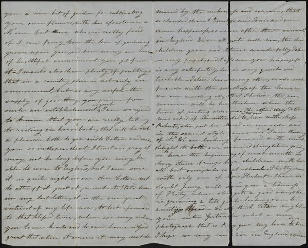 Letter to Mary, 22nd April 1865, 1865