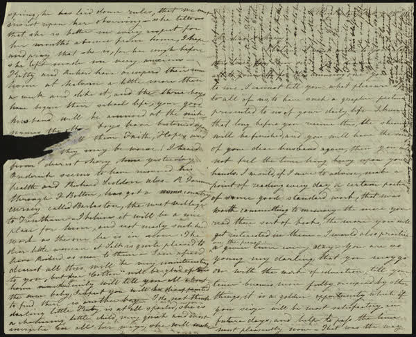 Letter to Mary, 22nd February 1866, 1866