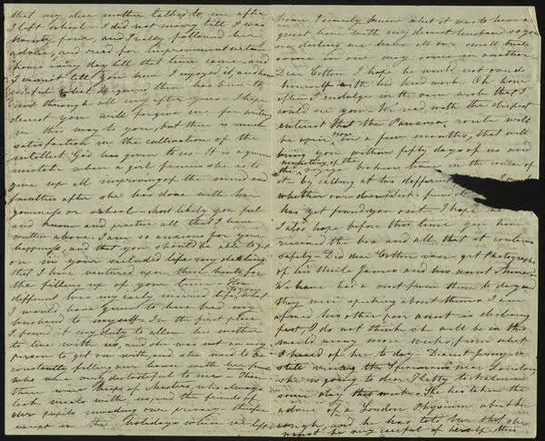 Letter to Mary, 22nd February 1866, 1866