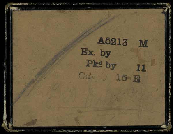 Box cover with inscription, 1900