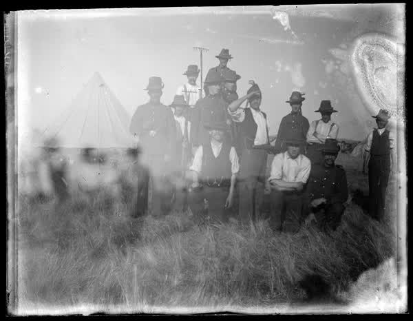 Group of men in uniform, 1910