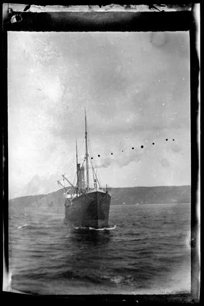 Ship on the water, 1900