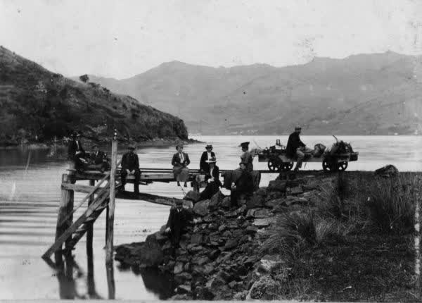 Tikao Bay jetty, 1904
