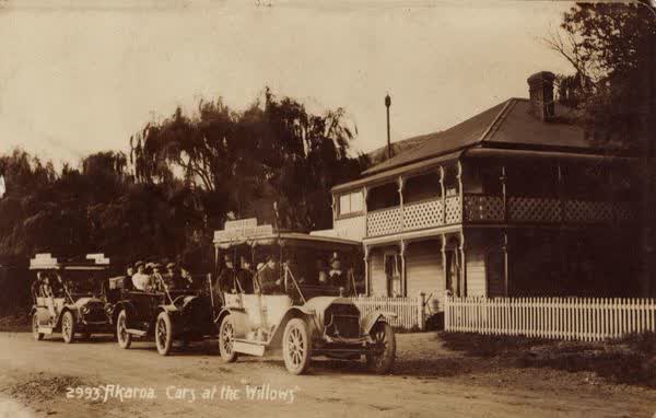 Automobiles at Garthowen, 1912