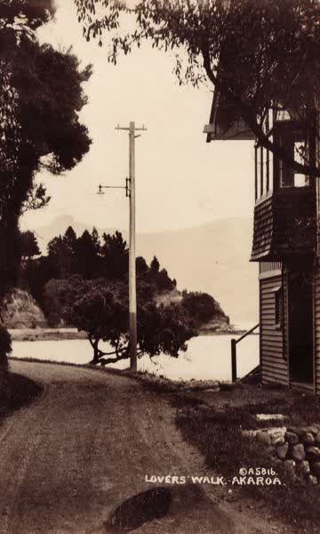 Lover's Walk in Akaroa, 1916