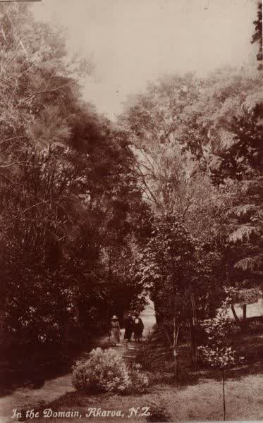 Walking in Akaroa Domain, 1912