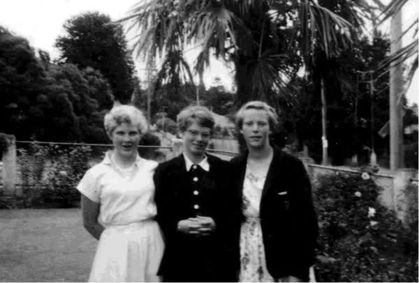 Three girls, 1956