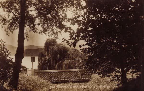 Akaroa Domain bridge, 1910