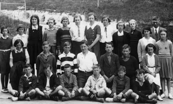 Akaroa District High School class, 1935