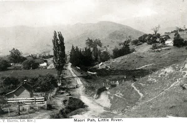Wairewa Pā at Little River, 1906