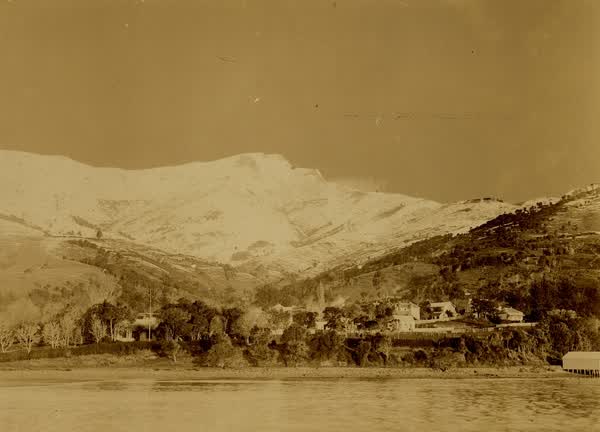 Snow in Akaroa, 1870