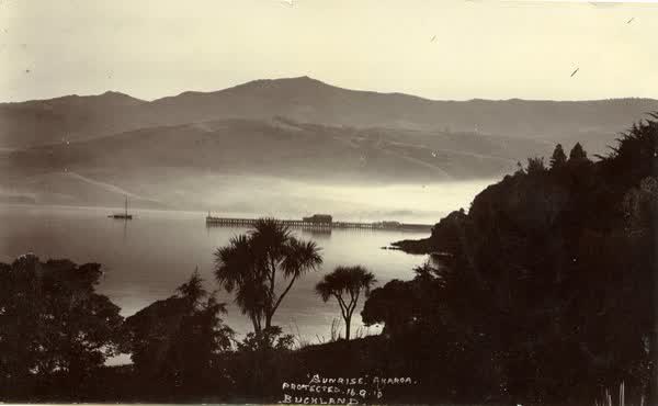 Akaroa Harbour from Glen BayJan Shuttleworth collection, 1910