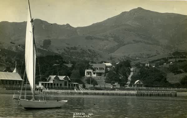 House at 1 Rue Benoit from Akaroa HarbourJan Shuttleworth collection, 1911