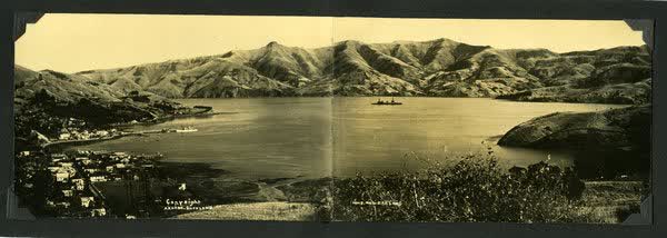 Akaroa township from Morgans RoadJan Shuttleworth collection, 1913