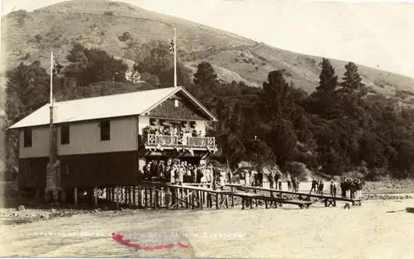 Opening of the Akaroa BoatshedJan Shuttleworth collection, 1914