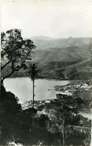 Akaroa township from Lighthouse RoadJan Shuttleworth collection, 1919