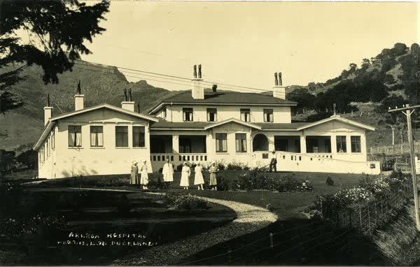 Akaroa Hospital on Onuku RoadJan Shuttleworth collection, 1926
