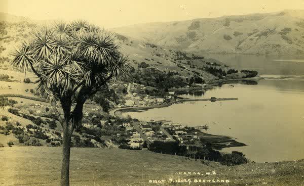 Akaroa from Morgans RoadJan Shuttleworth collection, 1929