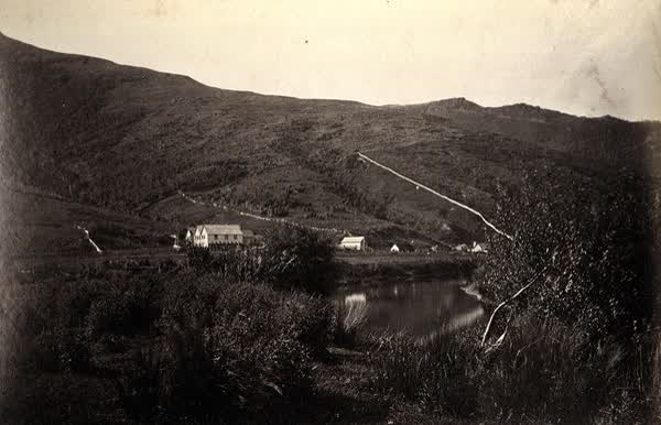 Lake Forsyth Arms Hotel, Little RiverJan Shuttleworth collection, 1902