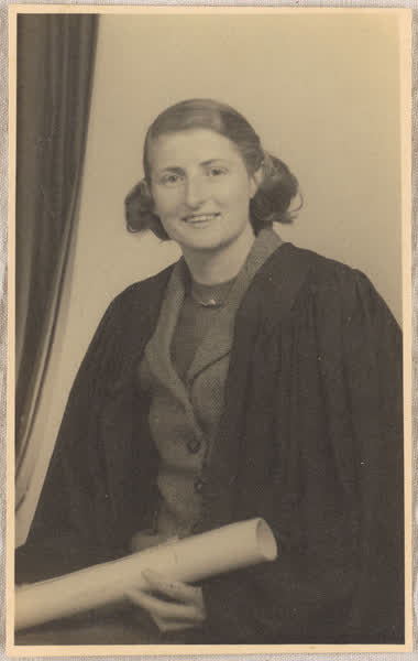 Kathleen White graduation, 1942