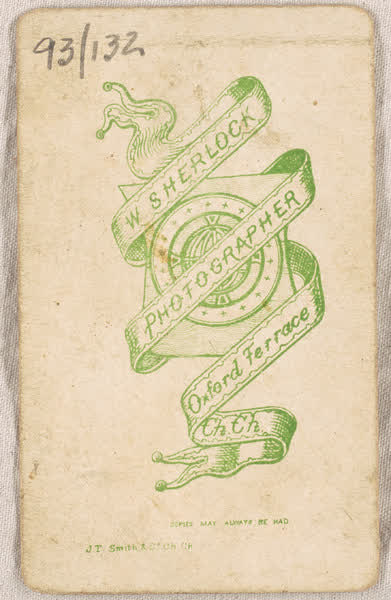 Seated man, reverse, 1900