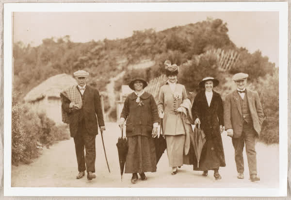 Wilfred and Viola Brown on Honeymoon, 1914
