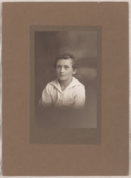Unknown boy, 1900