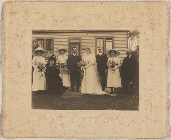 Chris and Isa Arps wedding, 1900