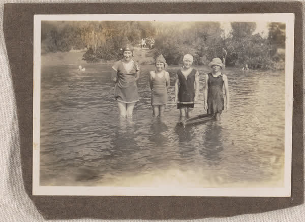 Paddling at The Groynes, 1920