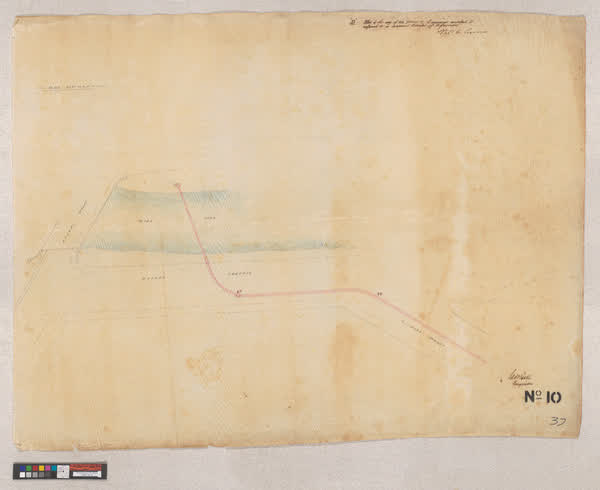 Pipe line plan, 1880