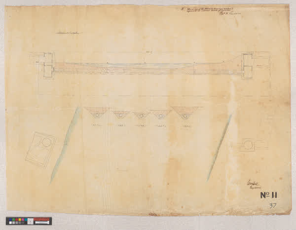 Drain under river, 1880