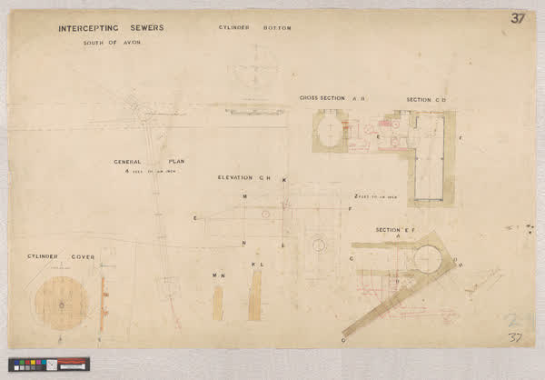 Intercepting sewers, south of Avon, 1881