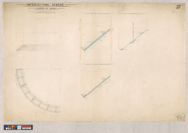 Intercepting sewers, south of Avon, 1880