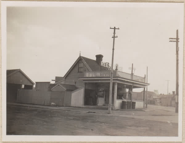 Petrol station, Addington, 1928