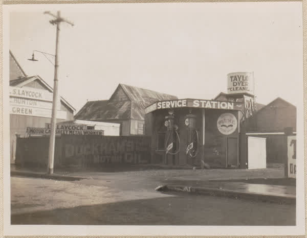 Cranmer Service Station, 1928