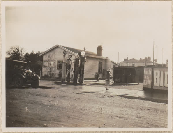 Petrol station, Papanui, 1928