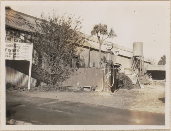 Petrol station, Papanui, 1928