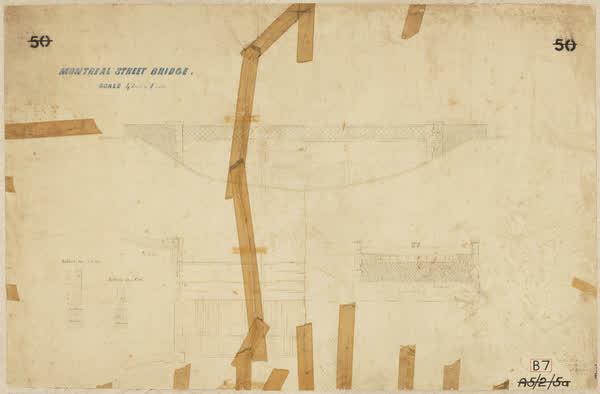 Montreal Street bridge, 1875