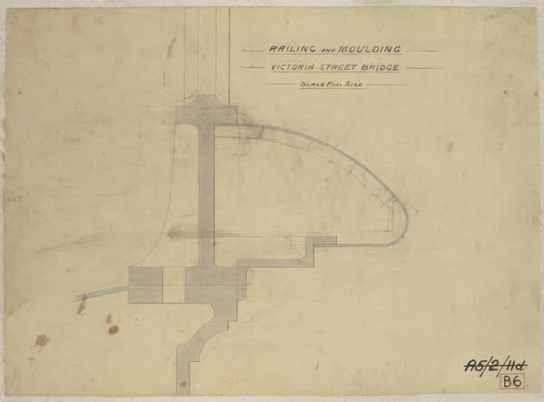 Railing and moulding, Victoria Street bridge