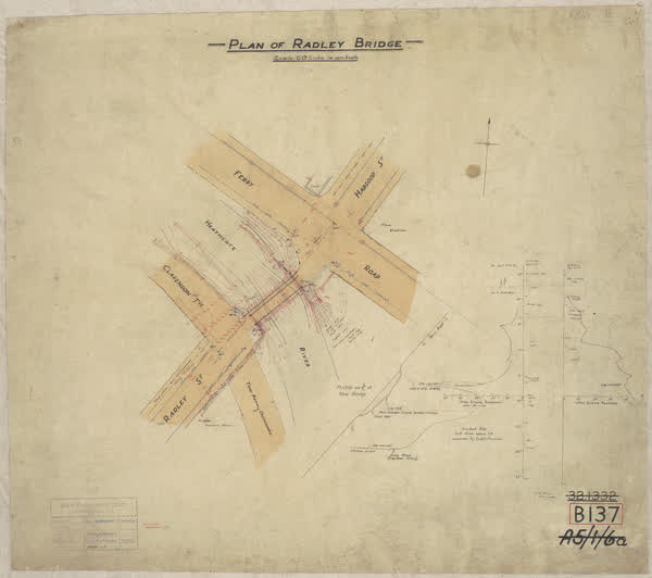 Plan of Radley Bridge, 1929