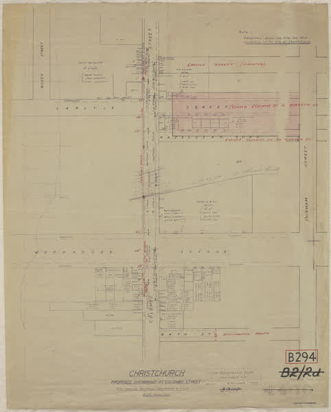 Proposed overbridge at Colombo Street, 1935