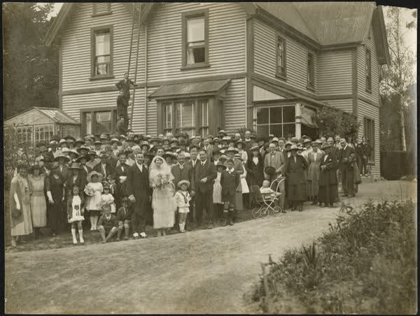 Wedding of Lionel and Norah Garland, 1921