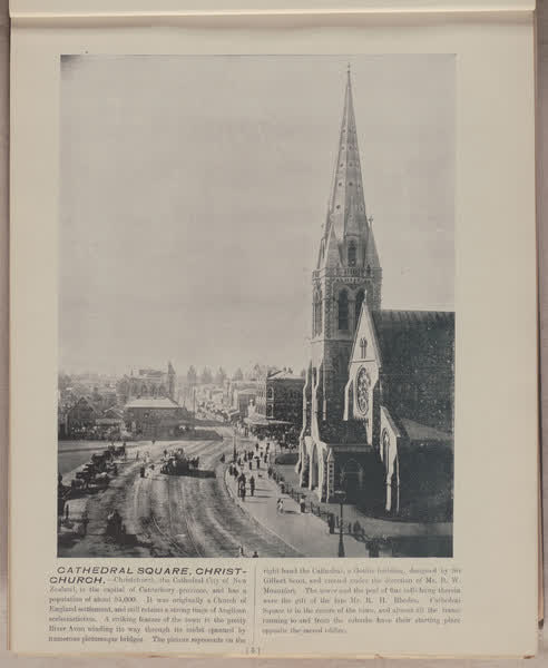 Cathedral Square, Christchurch, 1896