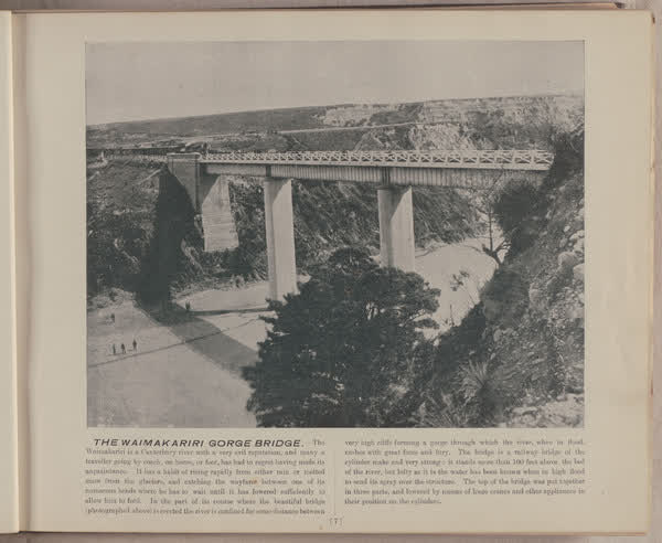 The Waimakariri Gorge Bridge, 1896