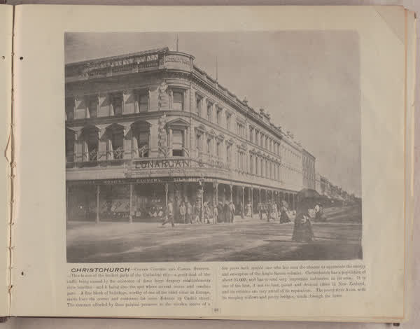 Christchurch, Corner Colombo and Cashel Streets, 1896