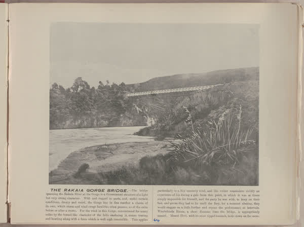 The Rakaia Gorge Bridge, 1896