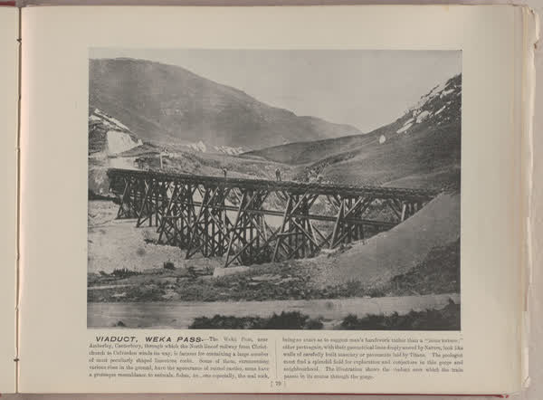 Viaduct, Weka Pass, 1896