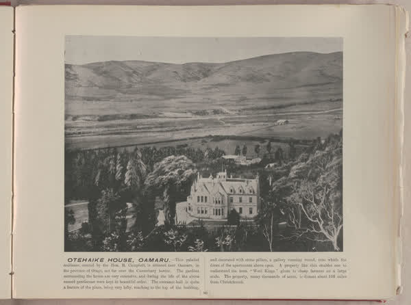Otehaike [Otekaieke] House, Oamaru, 1896