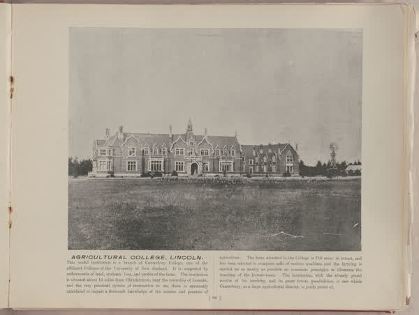 Agricultural College, Lincoln, 1896