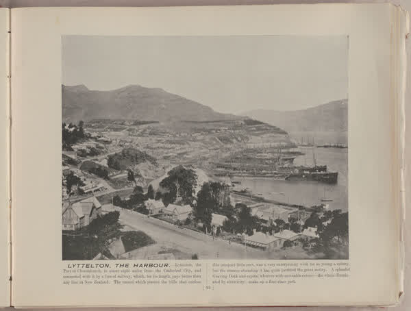 Lyttelton, the harbour, 1896